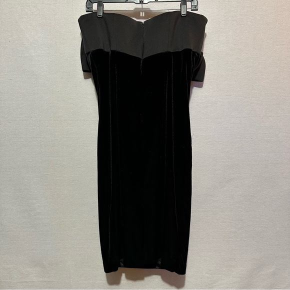 RTR Badgley Mischka Velvet Bow Front Dress - size 12 - Picture 5 of 6